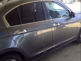2008 HONDA ACCORD, GRAY, EX-L, 3.5L, AT,  A25128